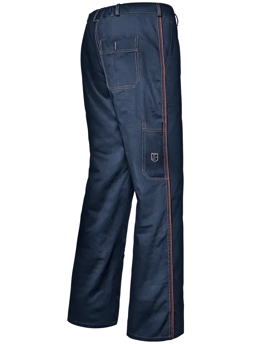 SIR SAFETY SYMBOL TROUSERS W/PIPING, NAVY