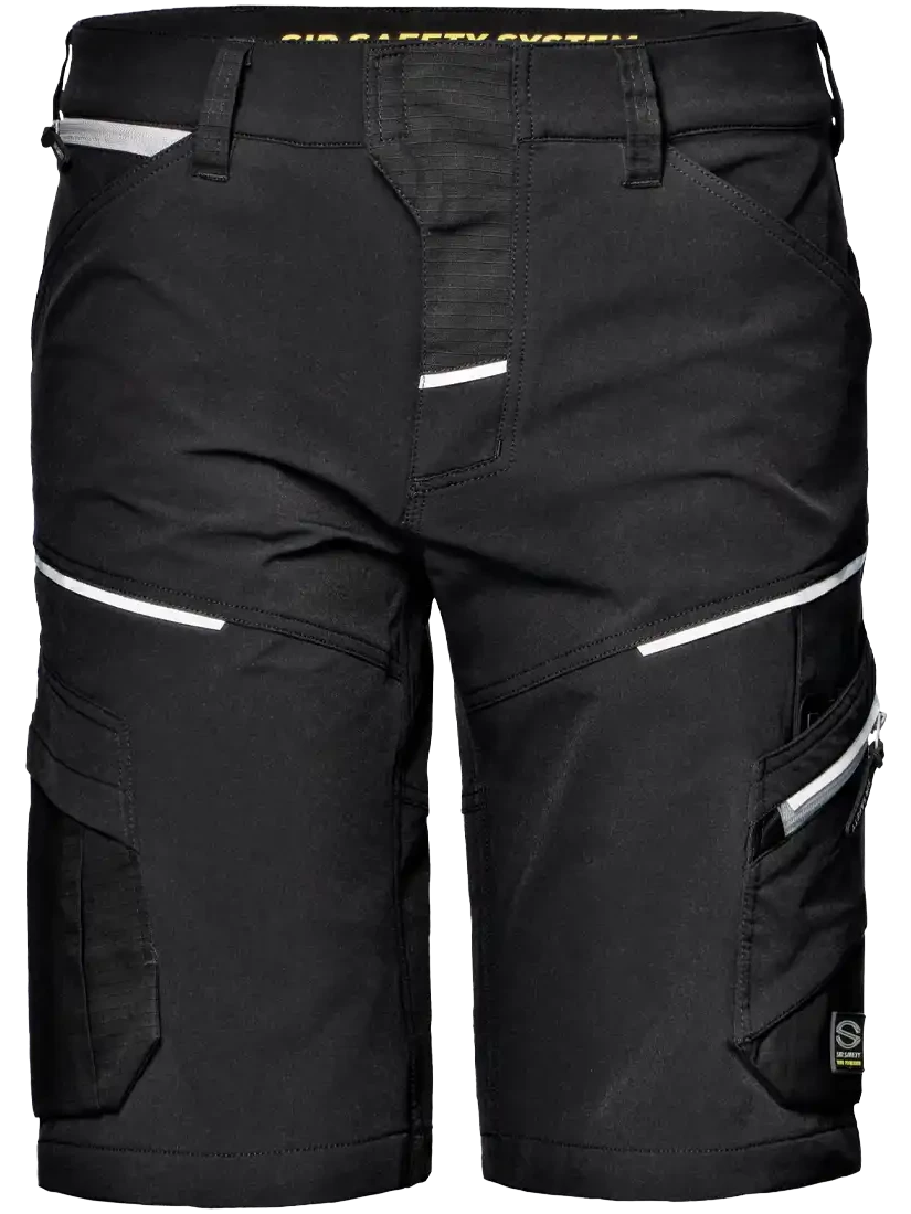 SIR SAFETY GEMINI GUARD BERMUDAS, BLACK