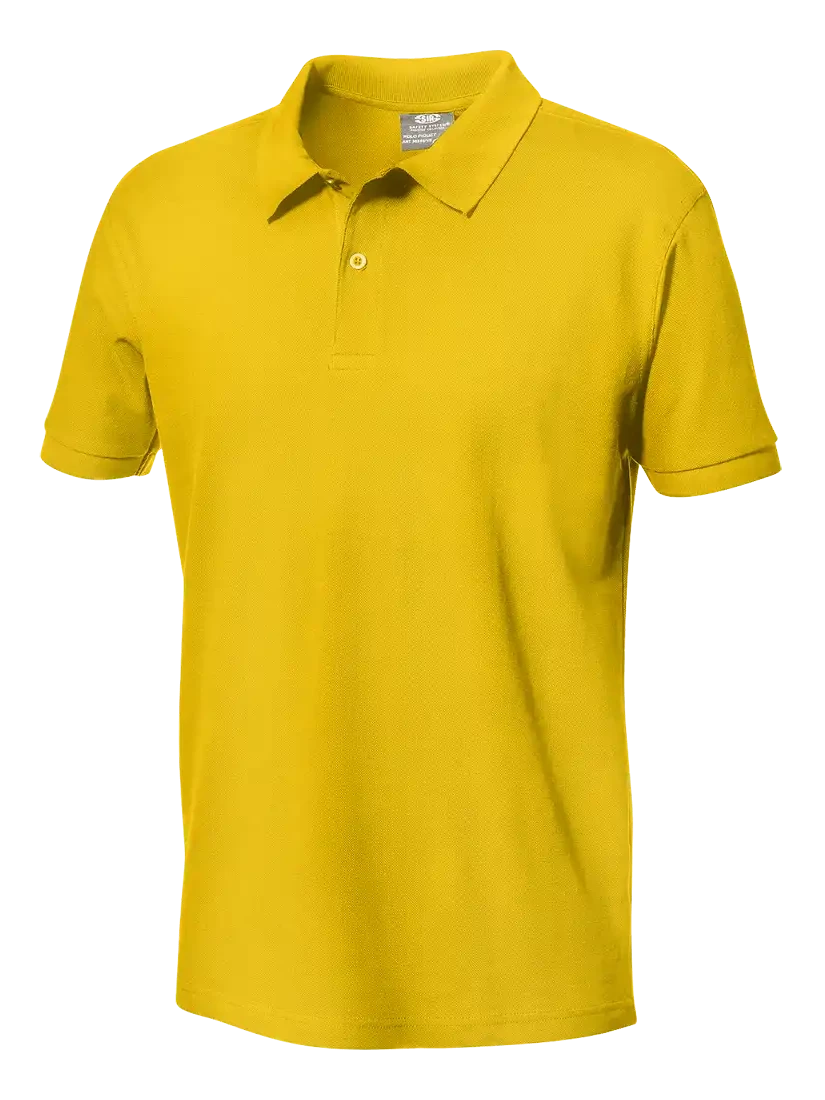 SIR SAFETY PIQUET SHORT SLEEVE POLO SHIRT, YELLOW