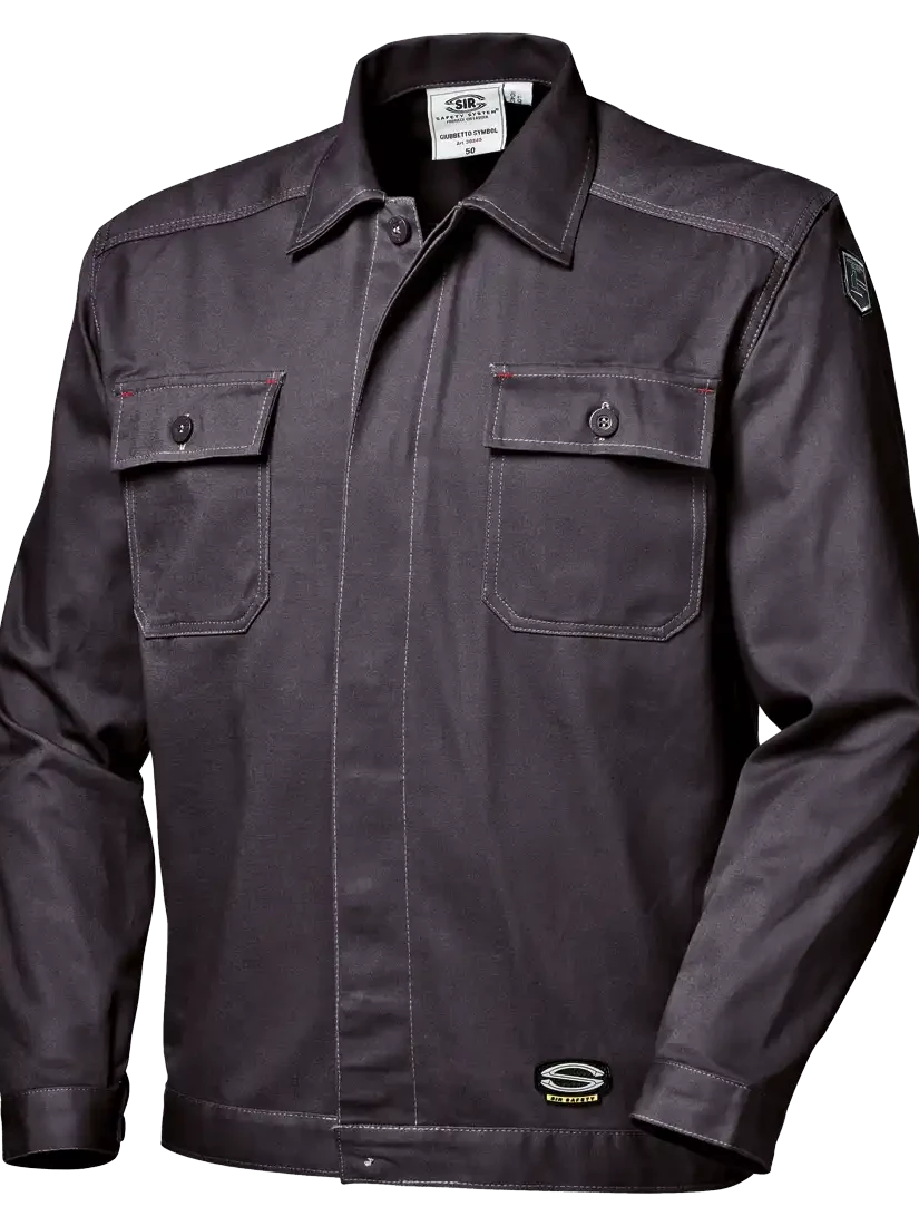 SIR SAFETY SYMBOL SHORT JACKET, ANTHRACITE