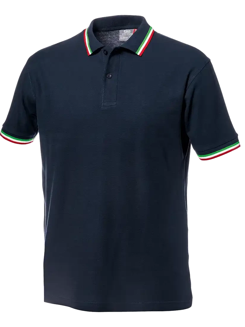 SIR SAFETY SALSA POLO SHIRT, BLUE/TRICOLOUR